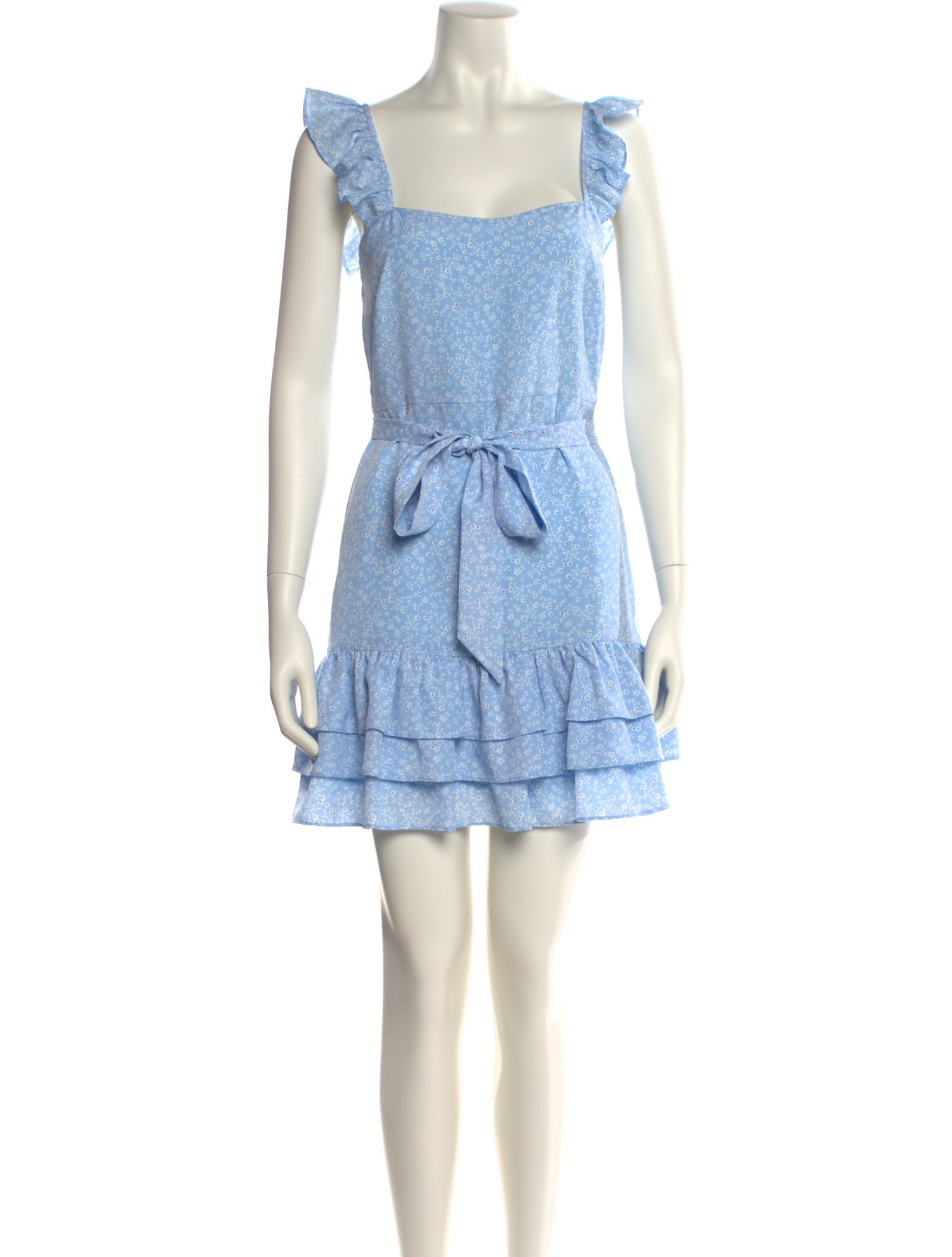 Likely Square Neckline Mini Dress