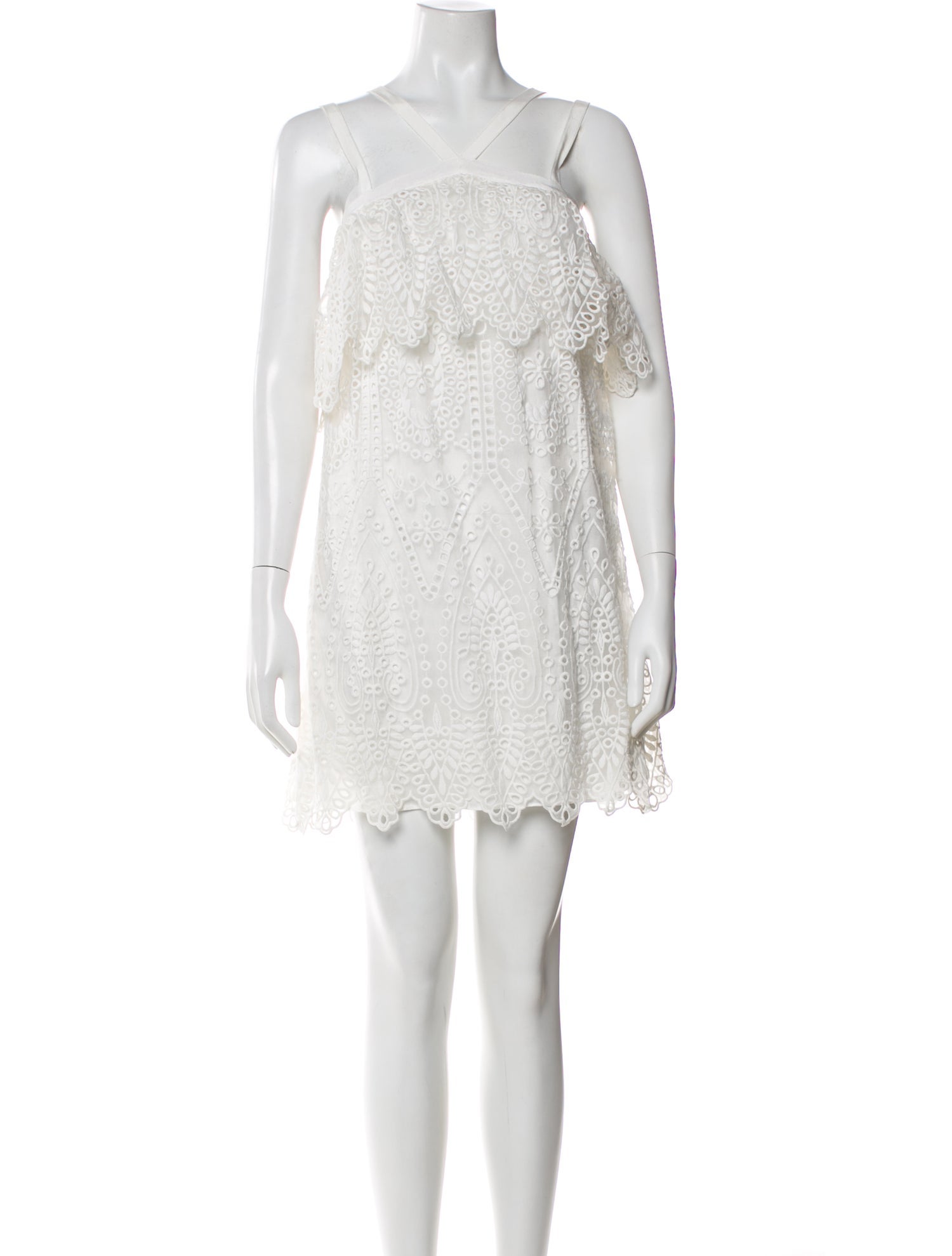 Likely Square Neckline Mini Dress