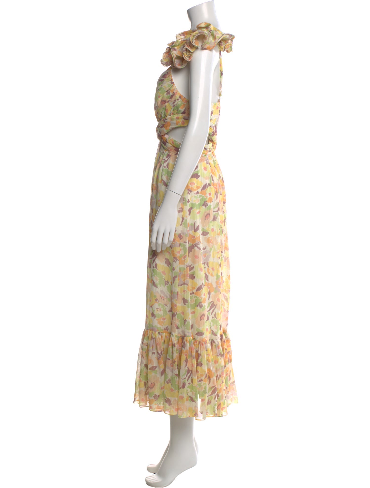 Likely Floral Print Midi Length Dress