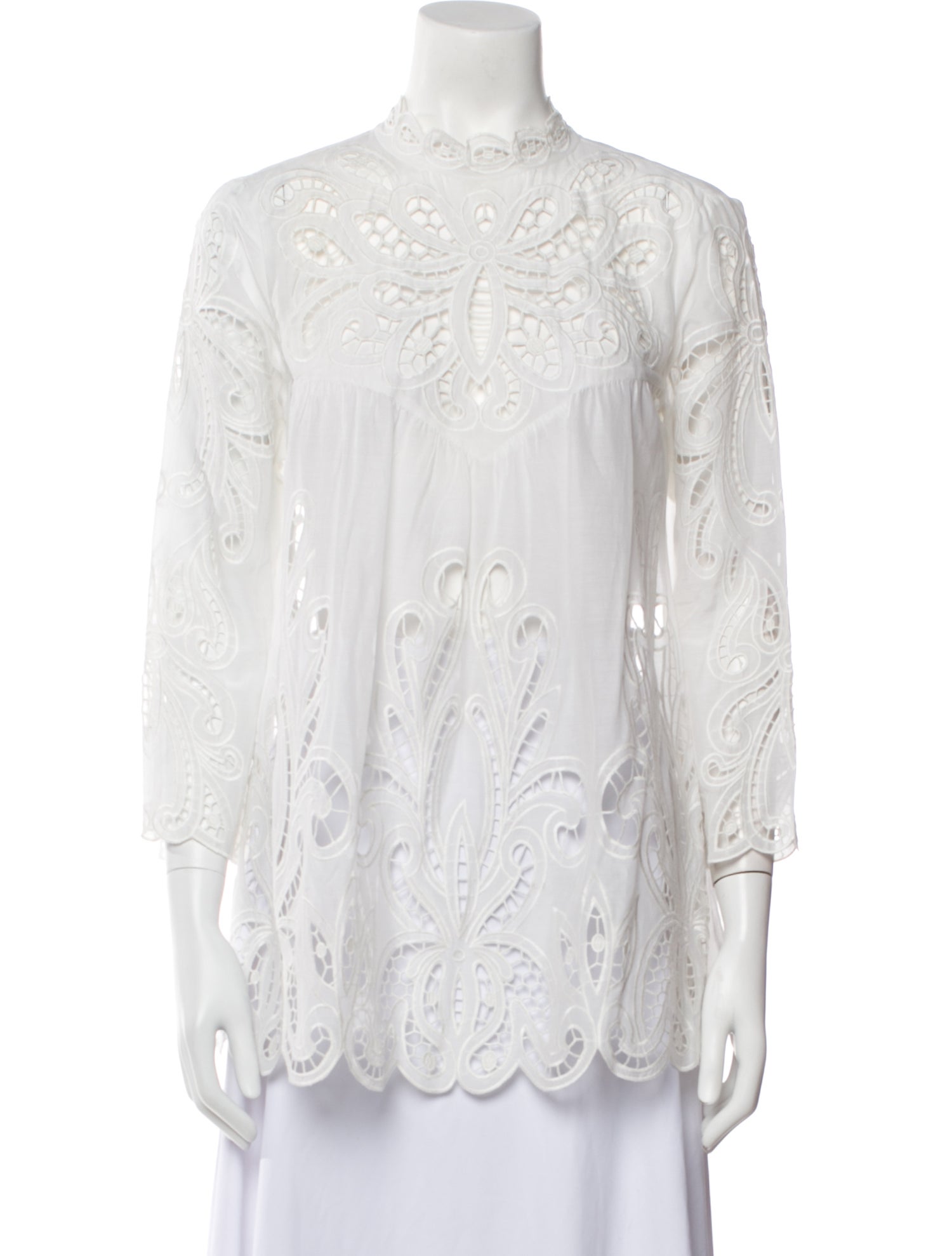 Lisa Maree Mock Neck Three-Quarter Sleeve Tunic