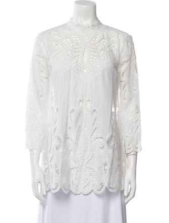 Lisa Maree Mock Neck Three-Quarter Sleeve Tunic