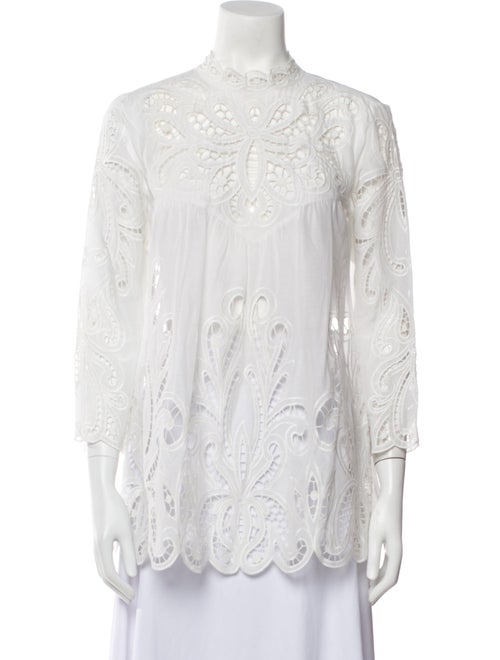 Lisa Maree Mock Neck Three-Quarter Sleeve Tunic