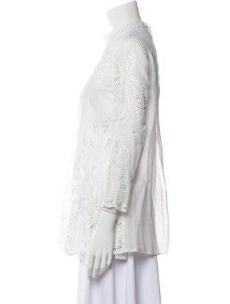 Lisa Maree Mock Neck Three-Quarter Sleeve Tunic