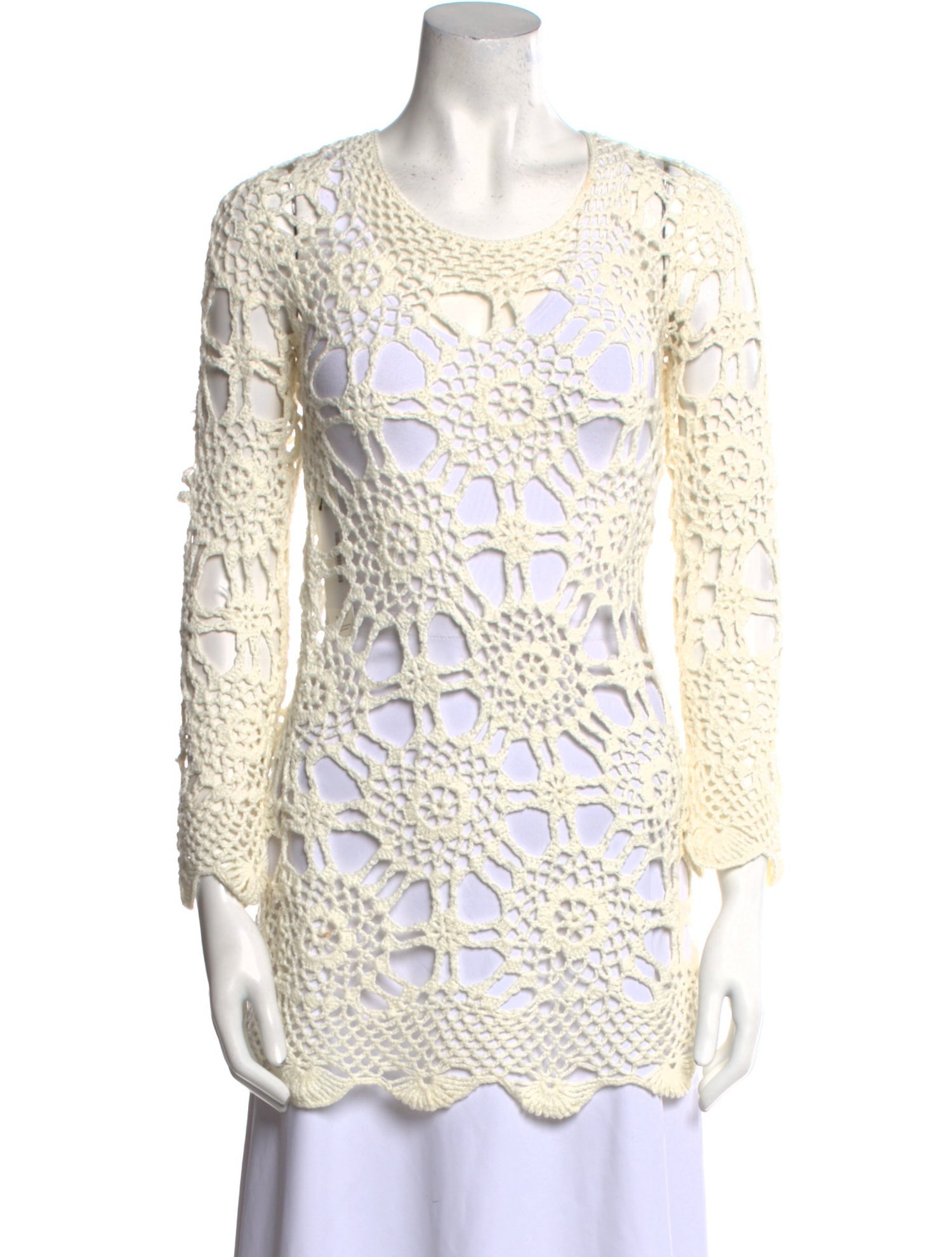 Lisa Maree Patterned Scoop Neck Sweater