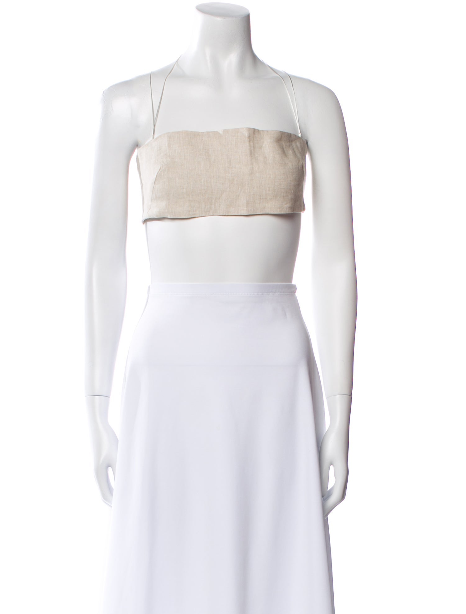 Lisa Maree Linen Square Neckline Crop Top w/ Tags