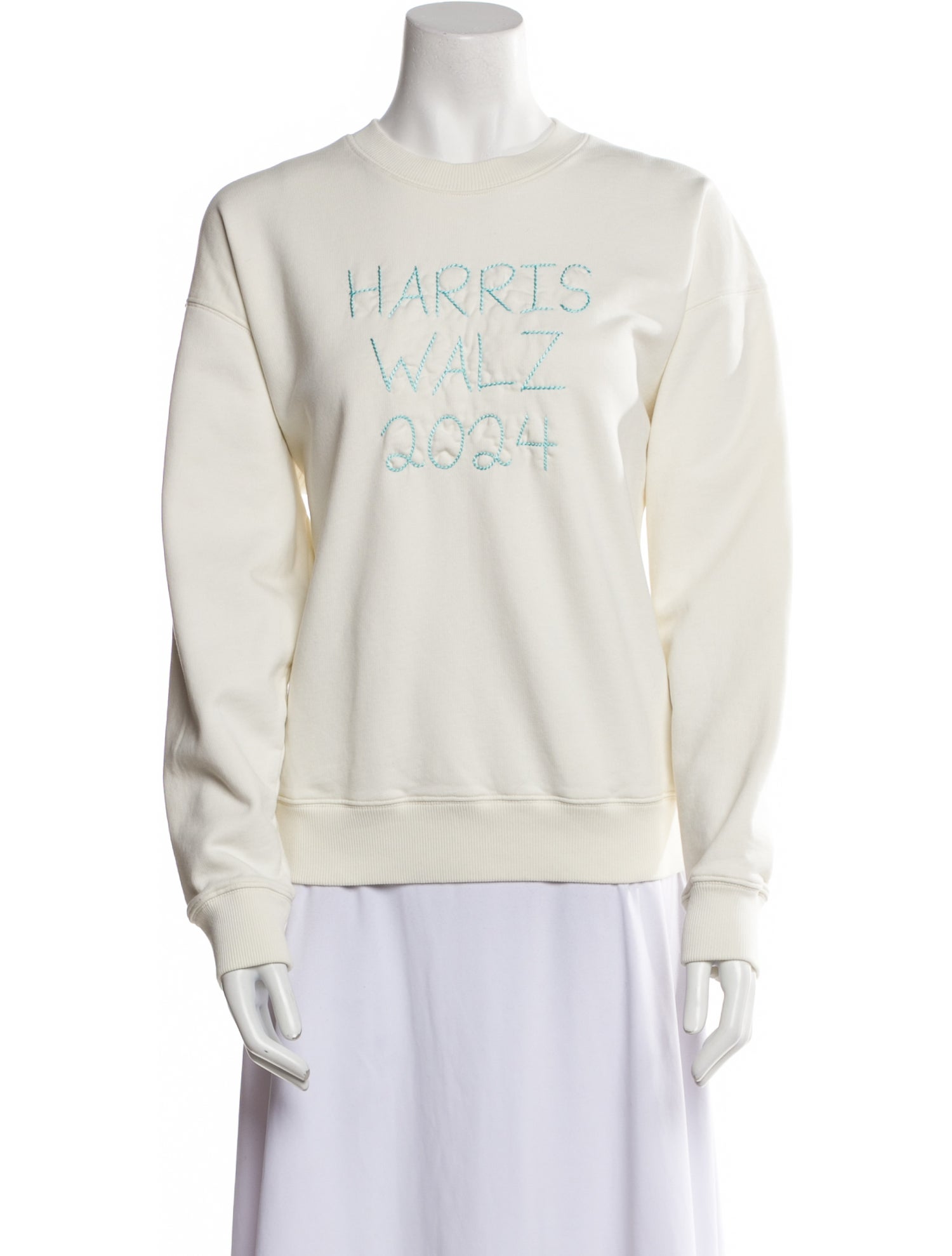 Lingua Franca Graphic Print Crew Neck Sweatshirt