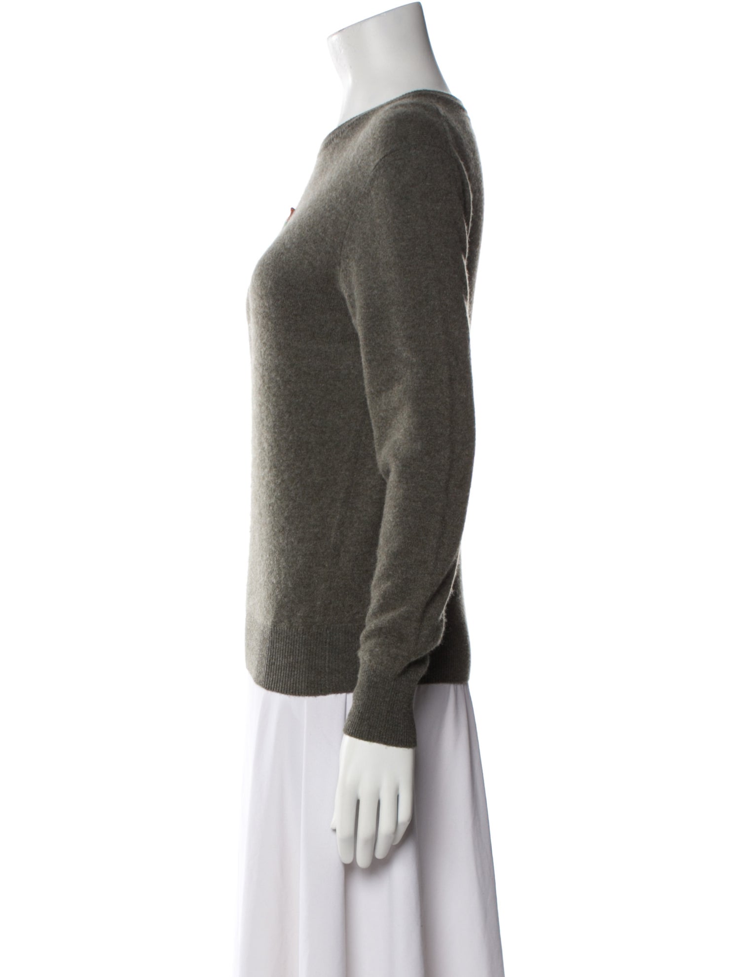 Lingua Franca Cashmere Printed Sweater