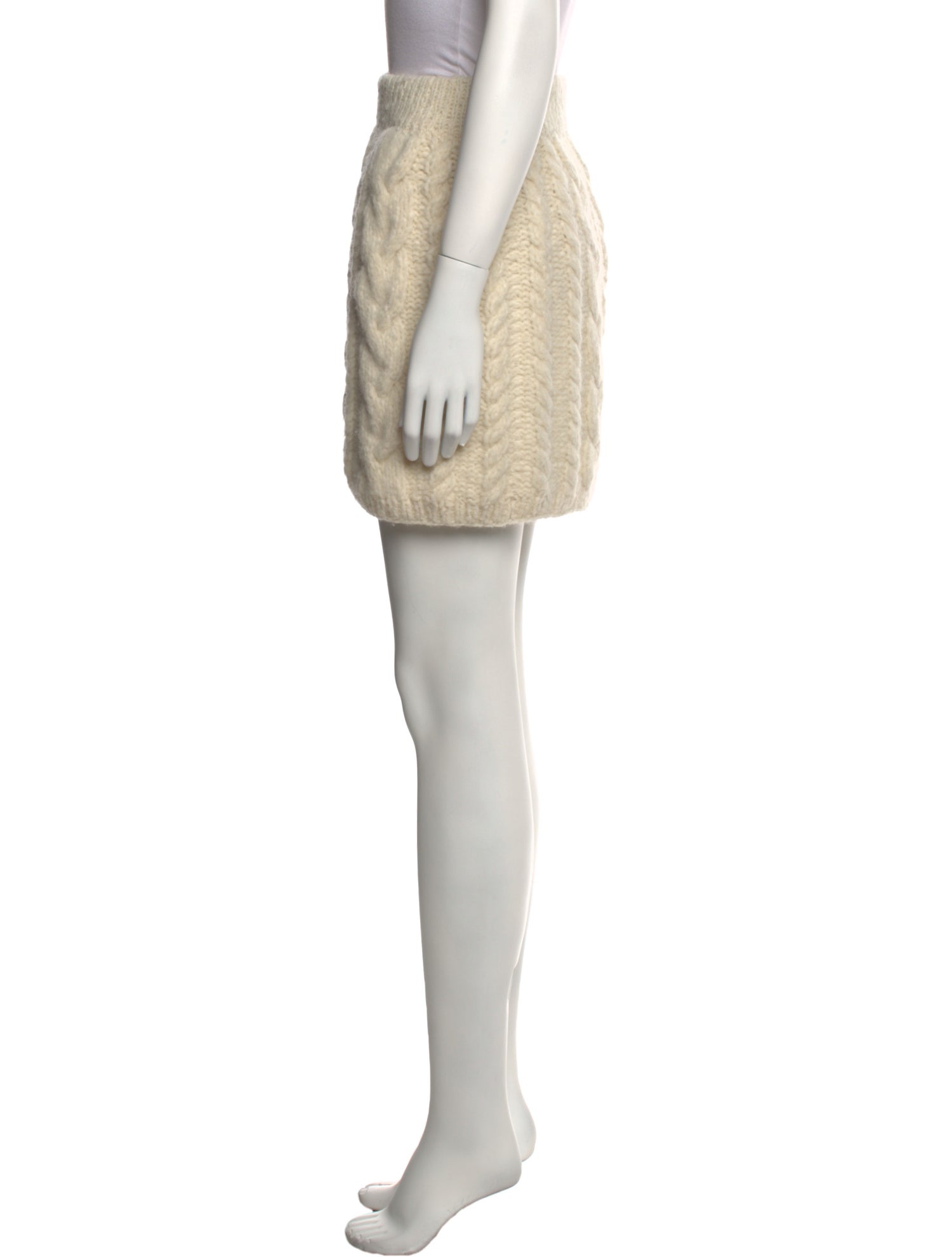 Lingua Franca Baby Alpaca Mini Skirt