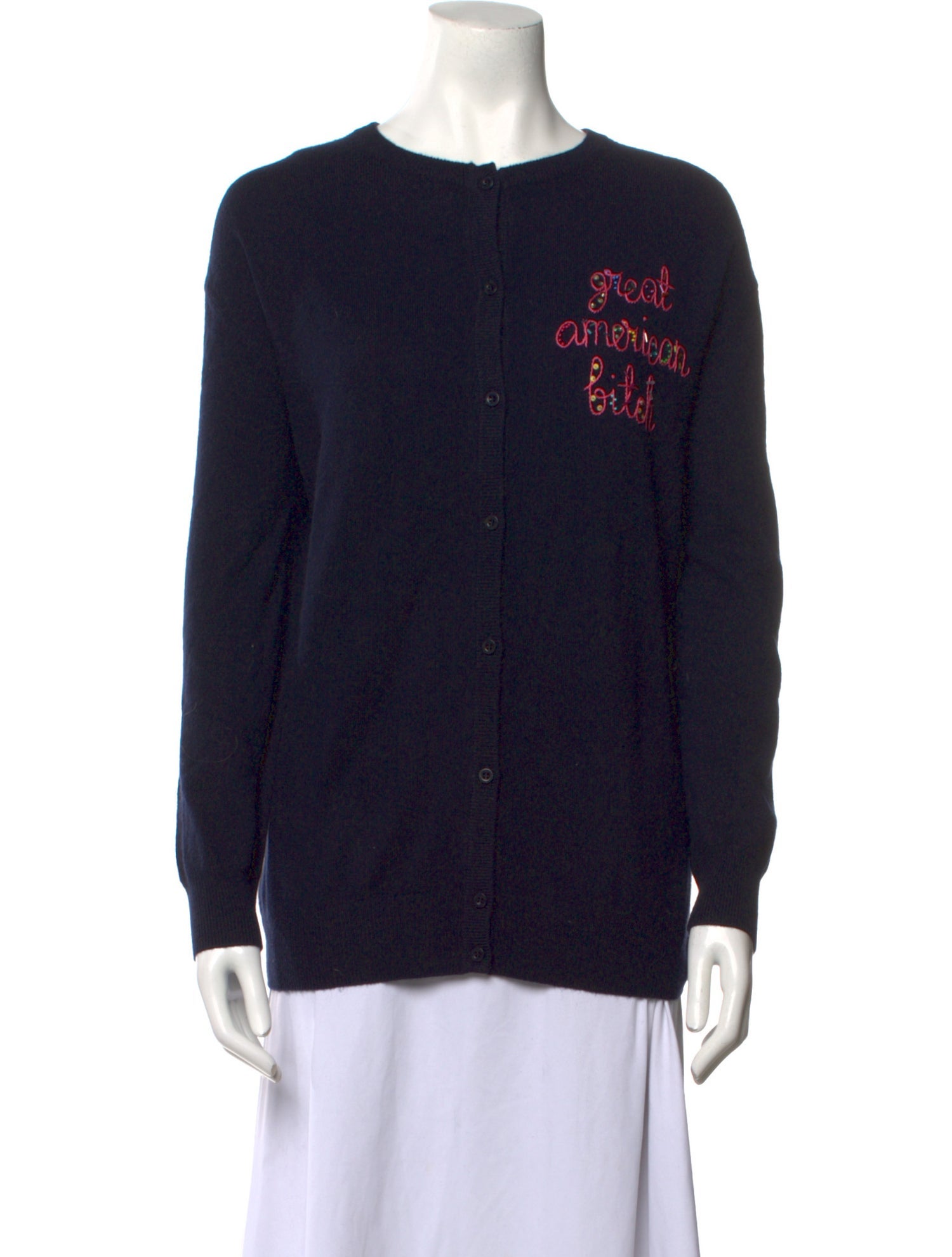 Lingua Franca Cashmere Graphic Print Sweater w/ Tags