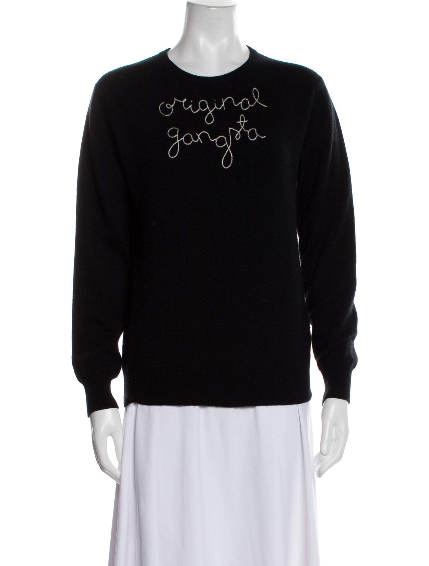 Graphic Cashmere Hooded Sweater (S)