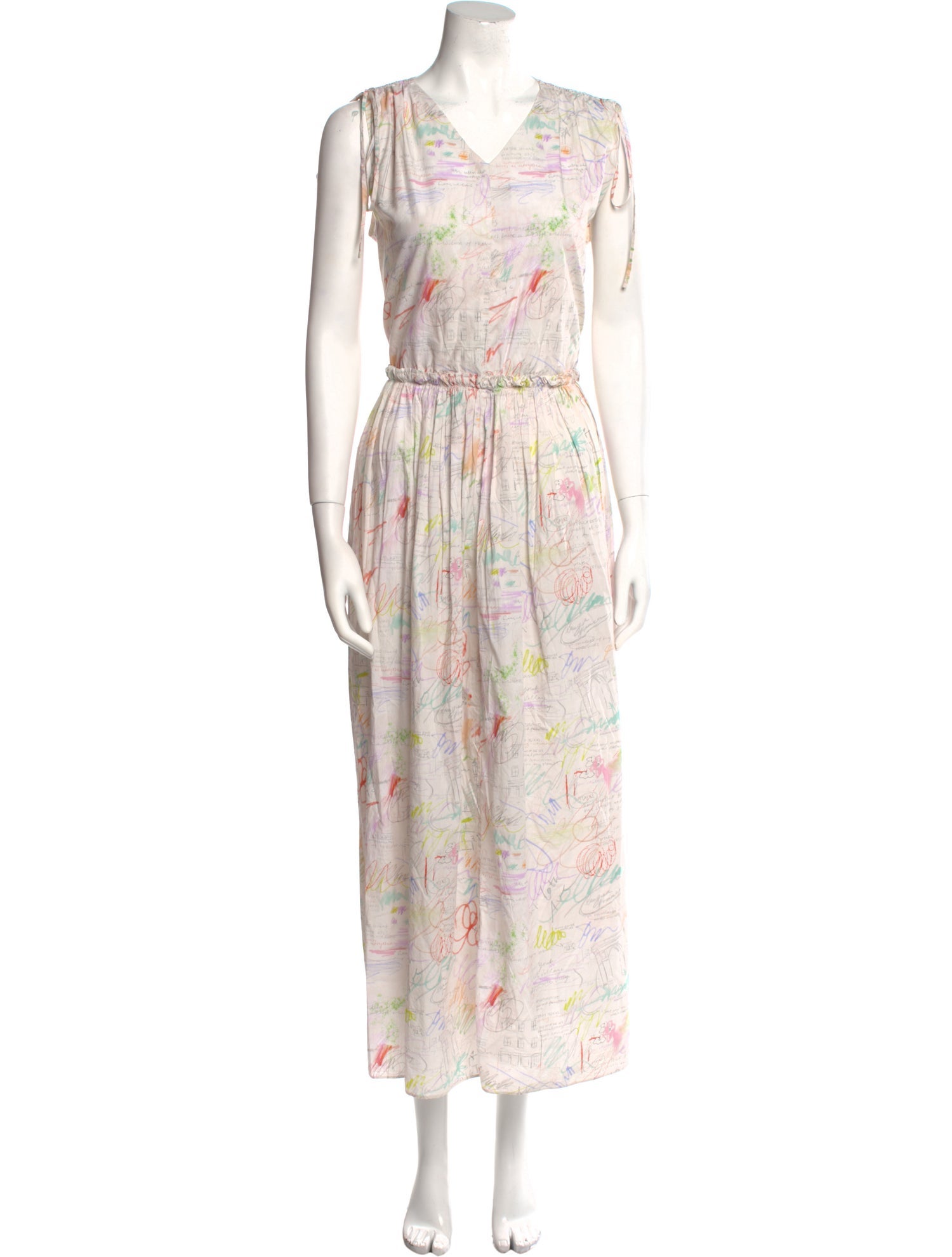 Lingua Franca Floral Print Long Dress