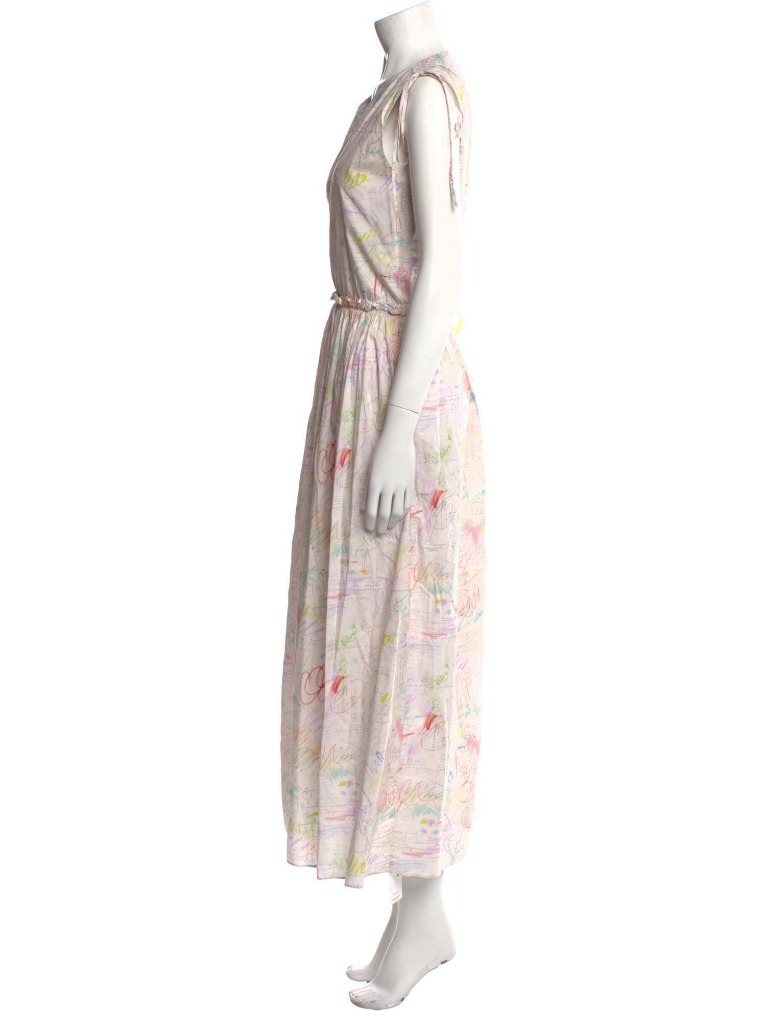 Lingua Franca Floral Print Long Dress