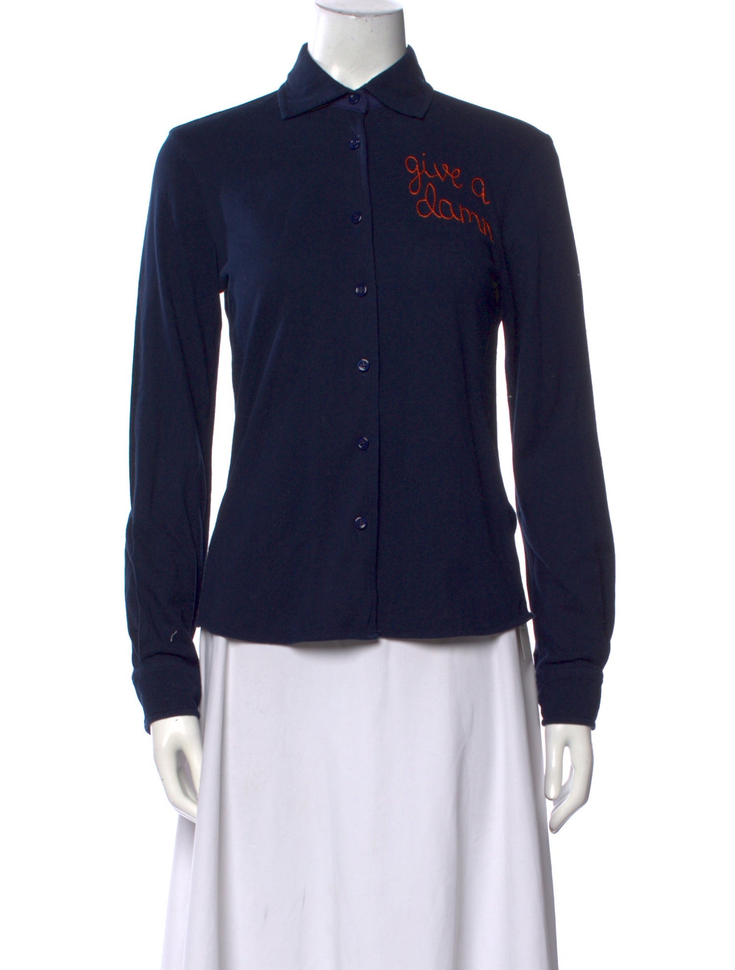 Lingua Franca Long Sleeve Button-Up Top