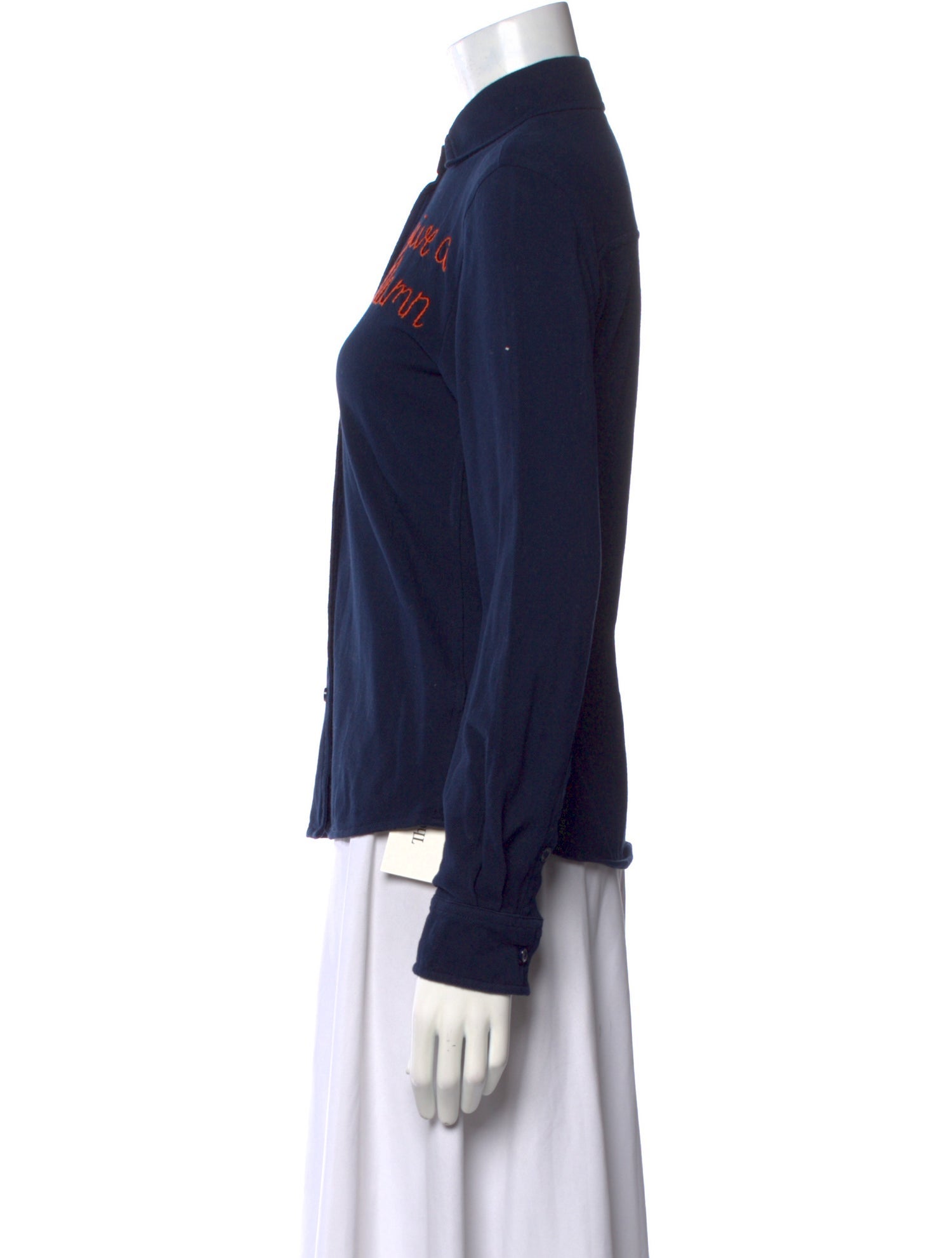 Lingua Franca Long Sleeve Button-Up Top