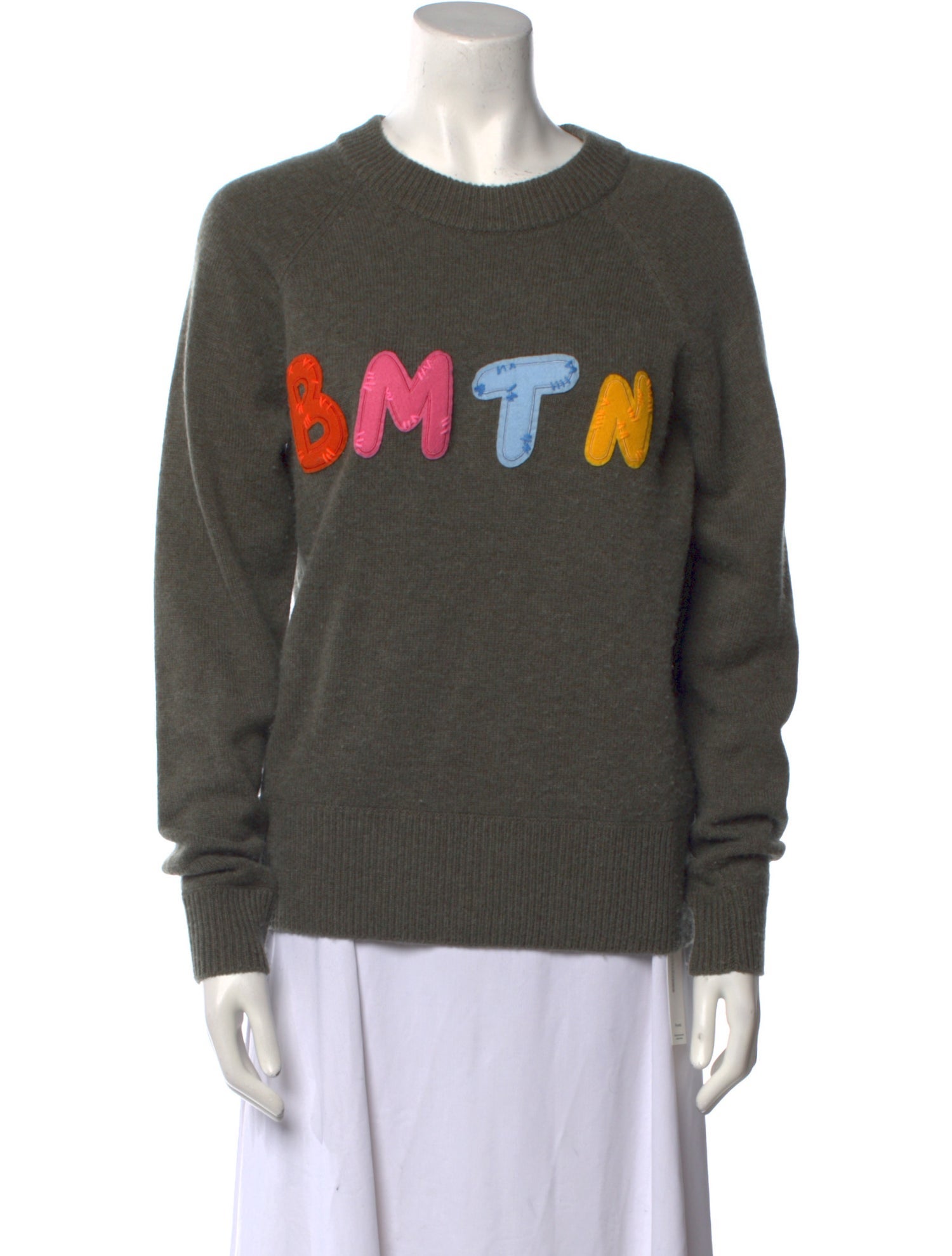 Lingua Franca Cashmere Graphic Print Sweater