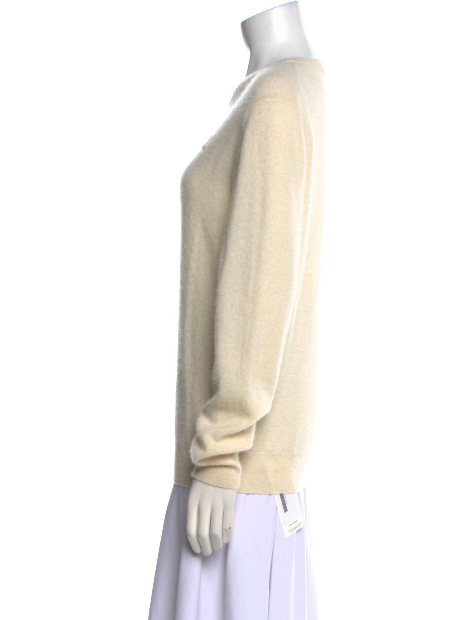 Lingua Franca Cashmere Graphic Print Sweater