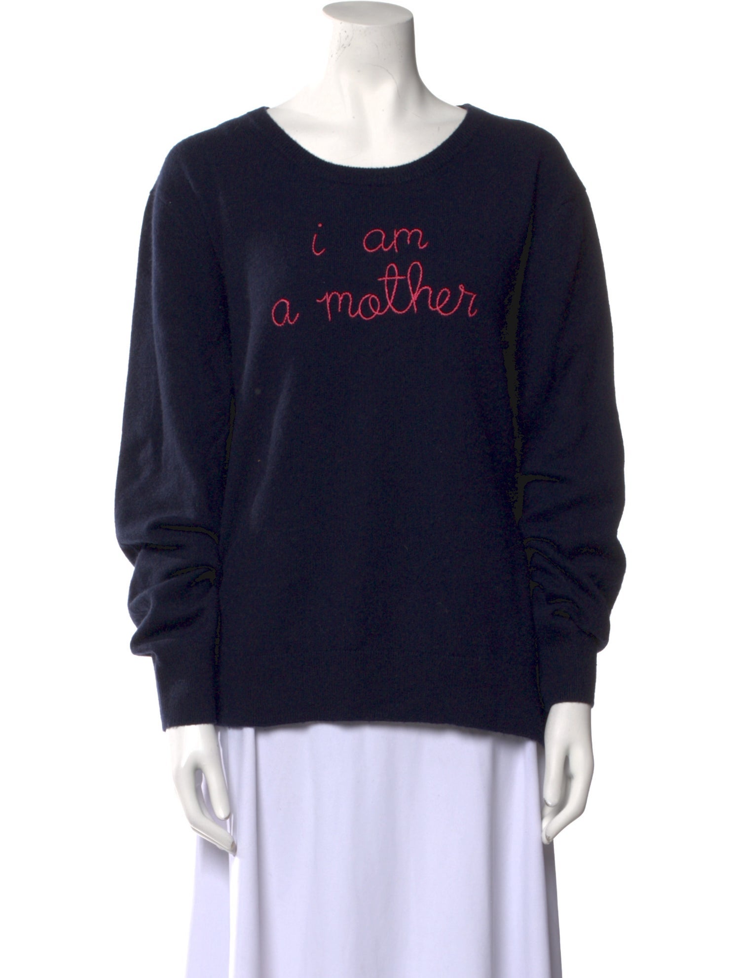 Lingua Franca Cashmere Graphic Print Sweater