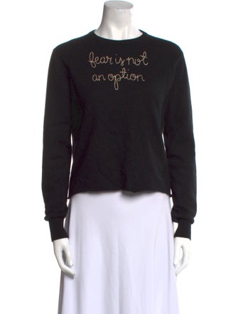 Lingua Franca Cashmere Graphic Print Sweater