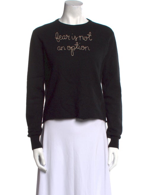 Lingua Franca Cashmere Graphic Print Sweater