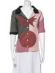 Lingua Franca Linen Printed Button-Up Top