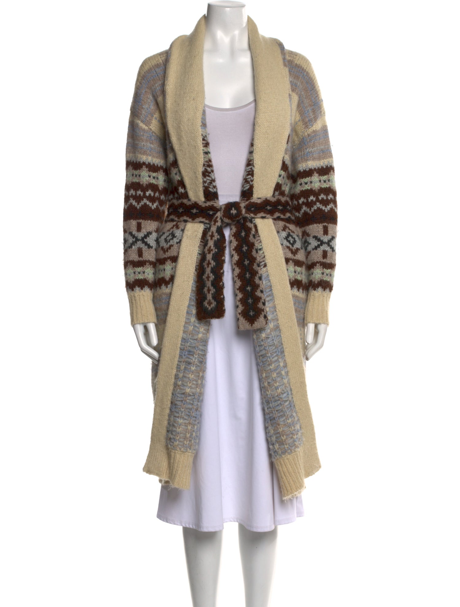 Lingua Franca Baby Alpaca Printed Sweater