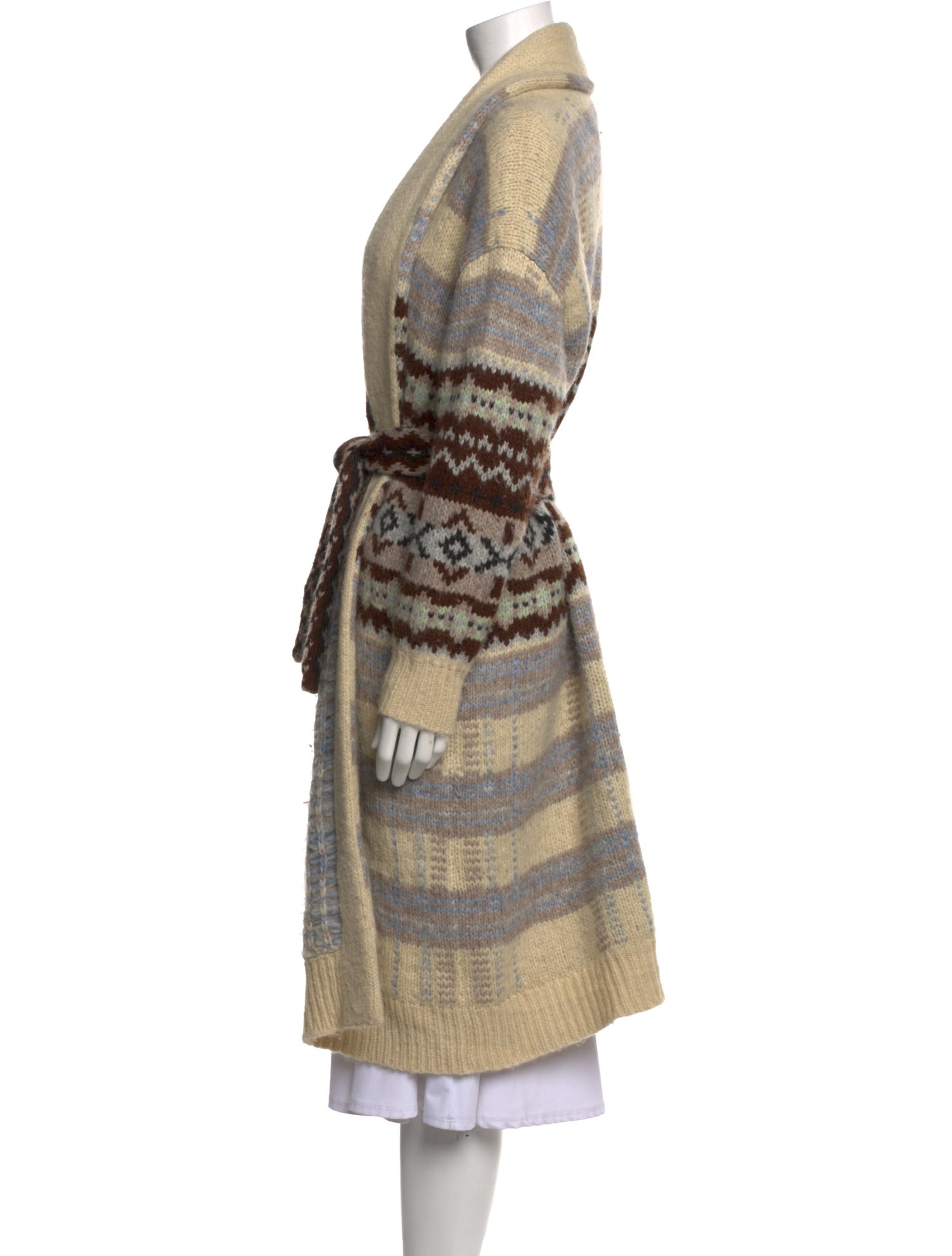 Lingua Franca Baby Alpaca Printed Sweater