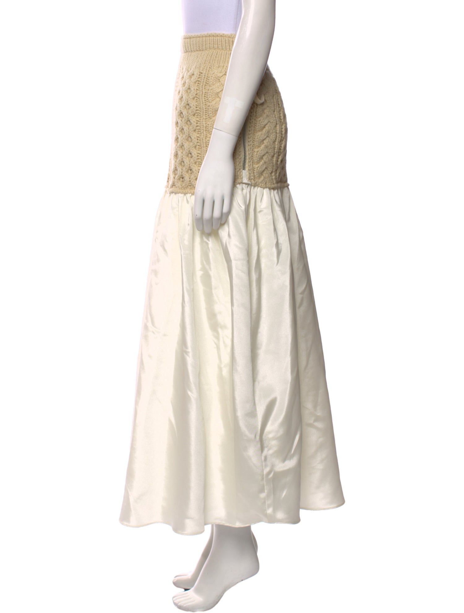 Lingua Franca Wool Midi Length Skirt w/ Tags