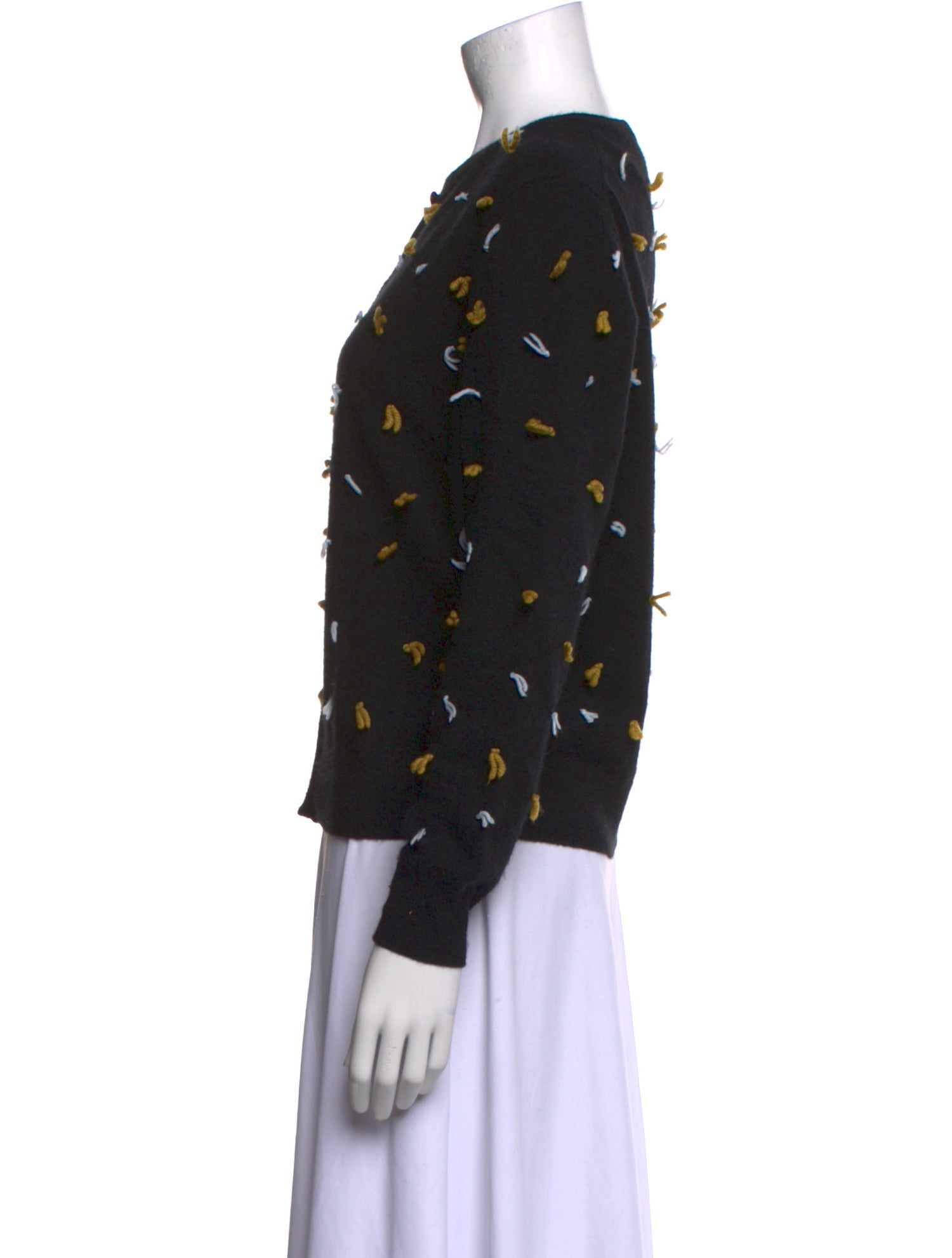 Lingua Franca Cashmere Printed Sweater