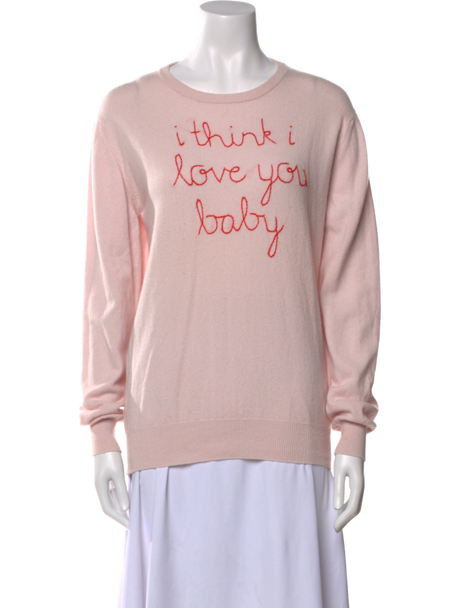 Lingua Franca Cashmere Graphic Print Sweater