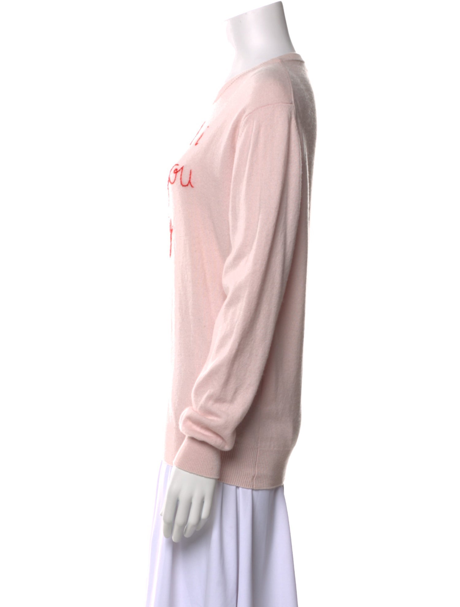 Lingua Franca Cashmere Graphic Print Sweater