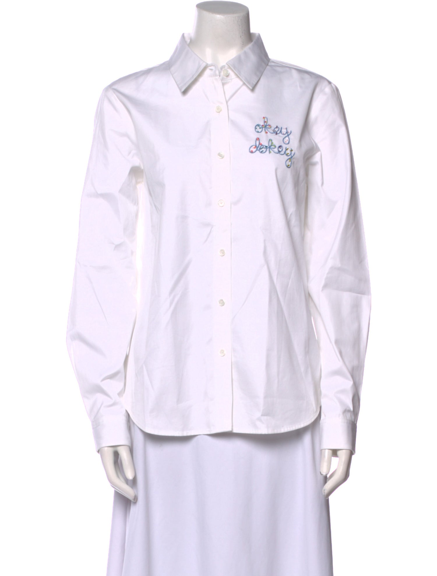 Lingua Franca Long Sleeve Button-Up Top