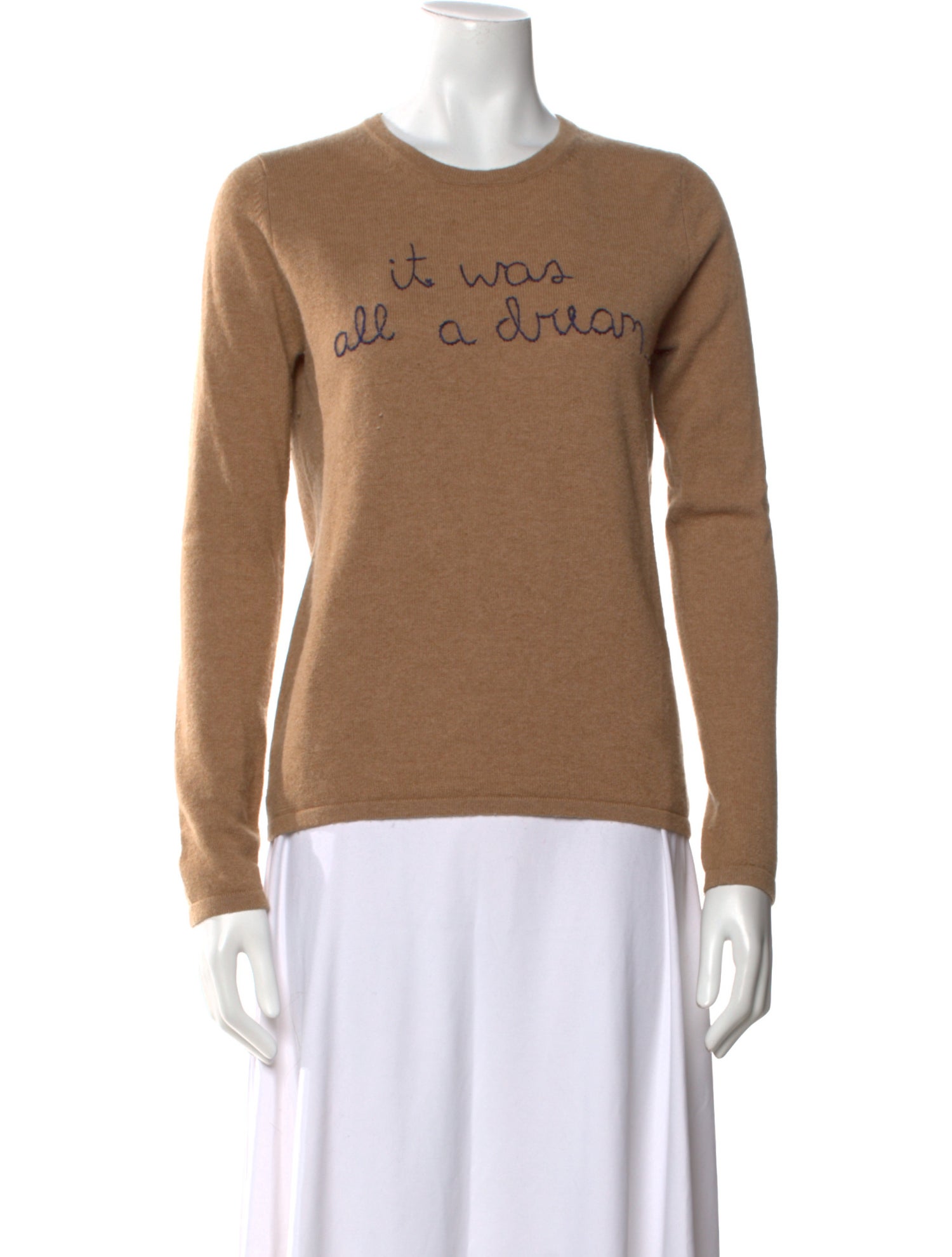 Lingua Franca Cashmere Graphic Print Sweater