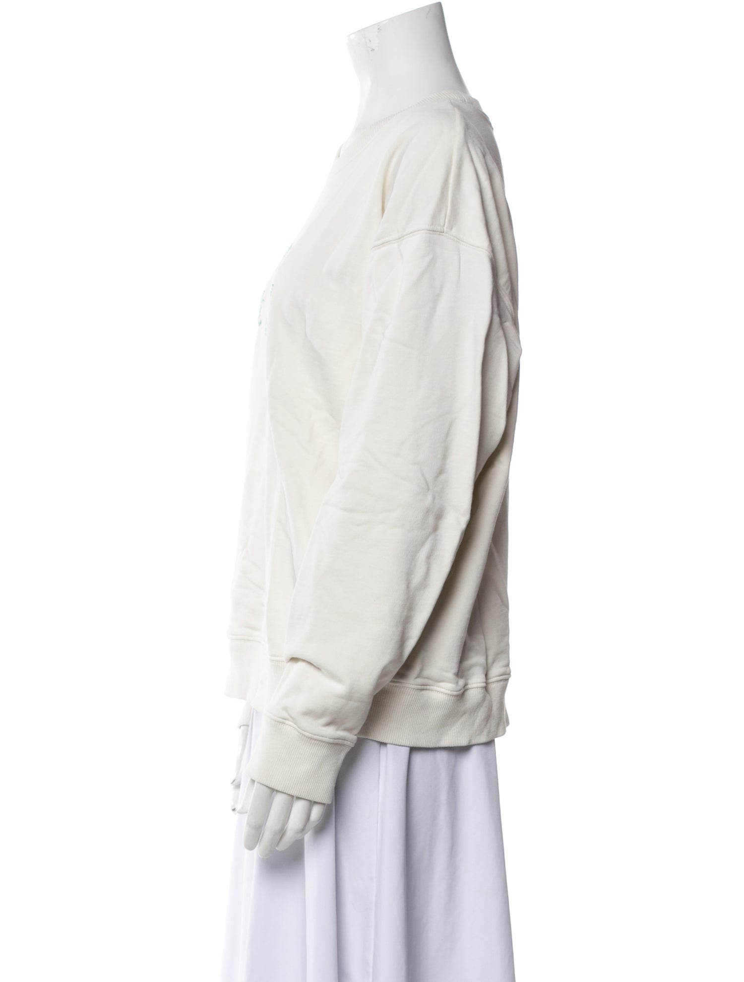 Lingua Franca Graphic Print Crew Neck Sweatshirt