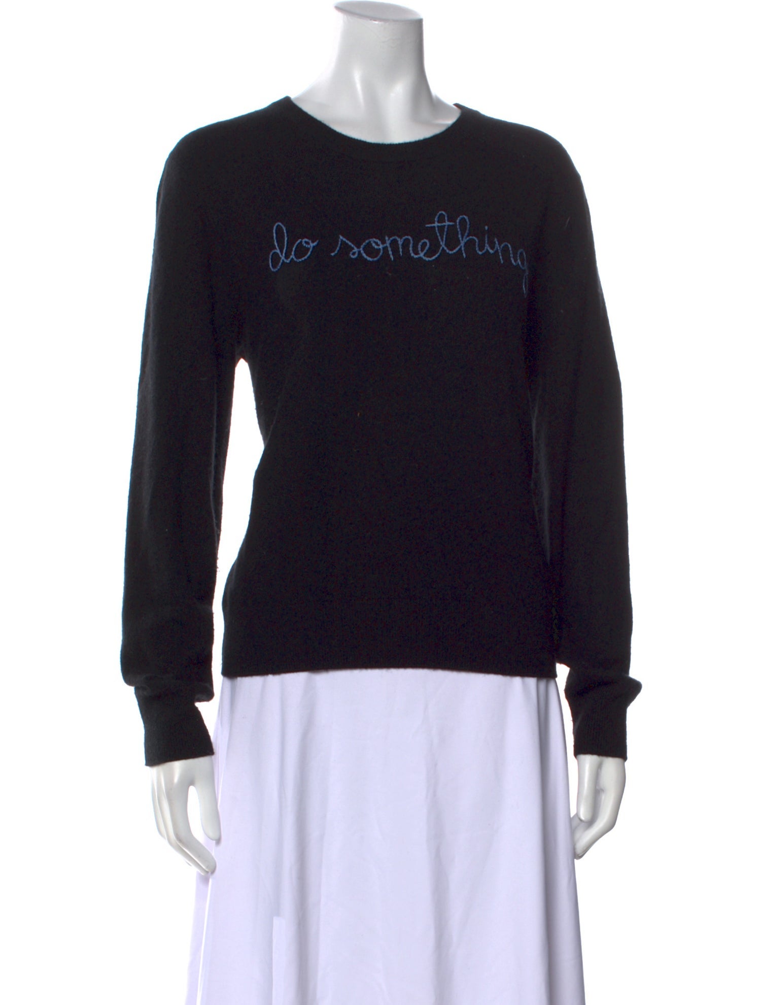 Lingua Franca Cashmere Graphic Print Sweater