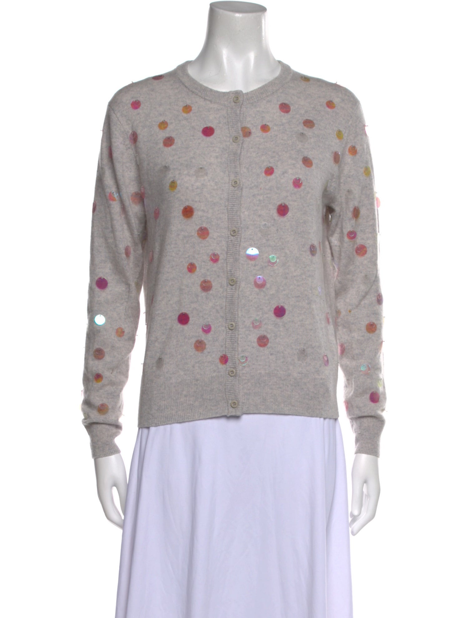 Lingua Franca Cashmere Printed Sweater