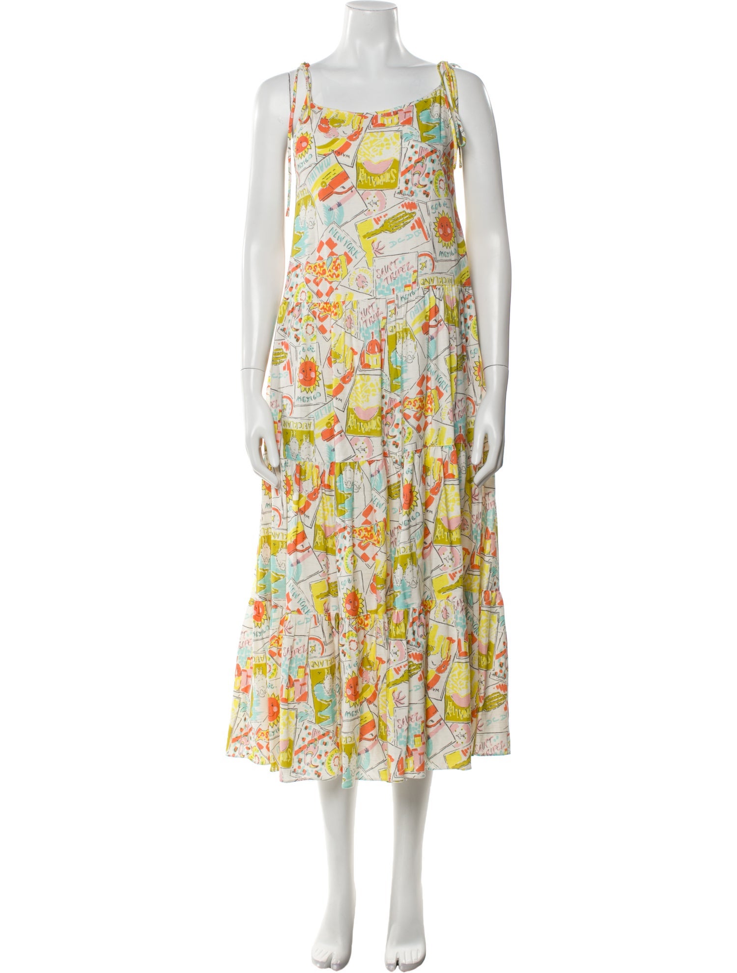 Lingua Franca Printed Long Dress