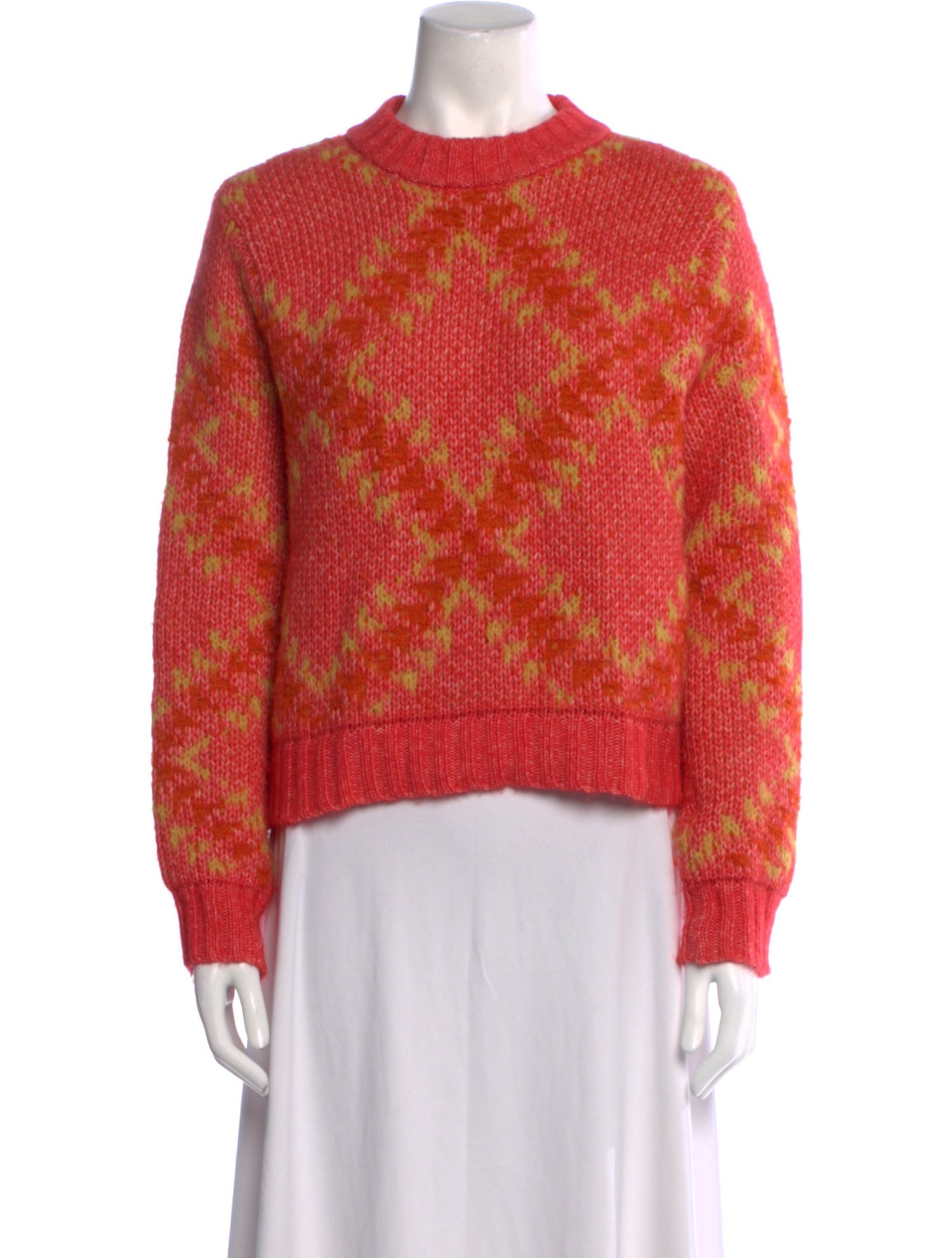 Lingua Franca Alpaca Printed Sweater