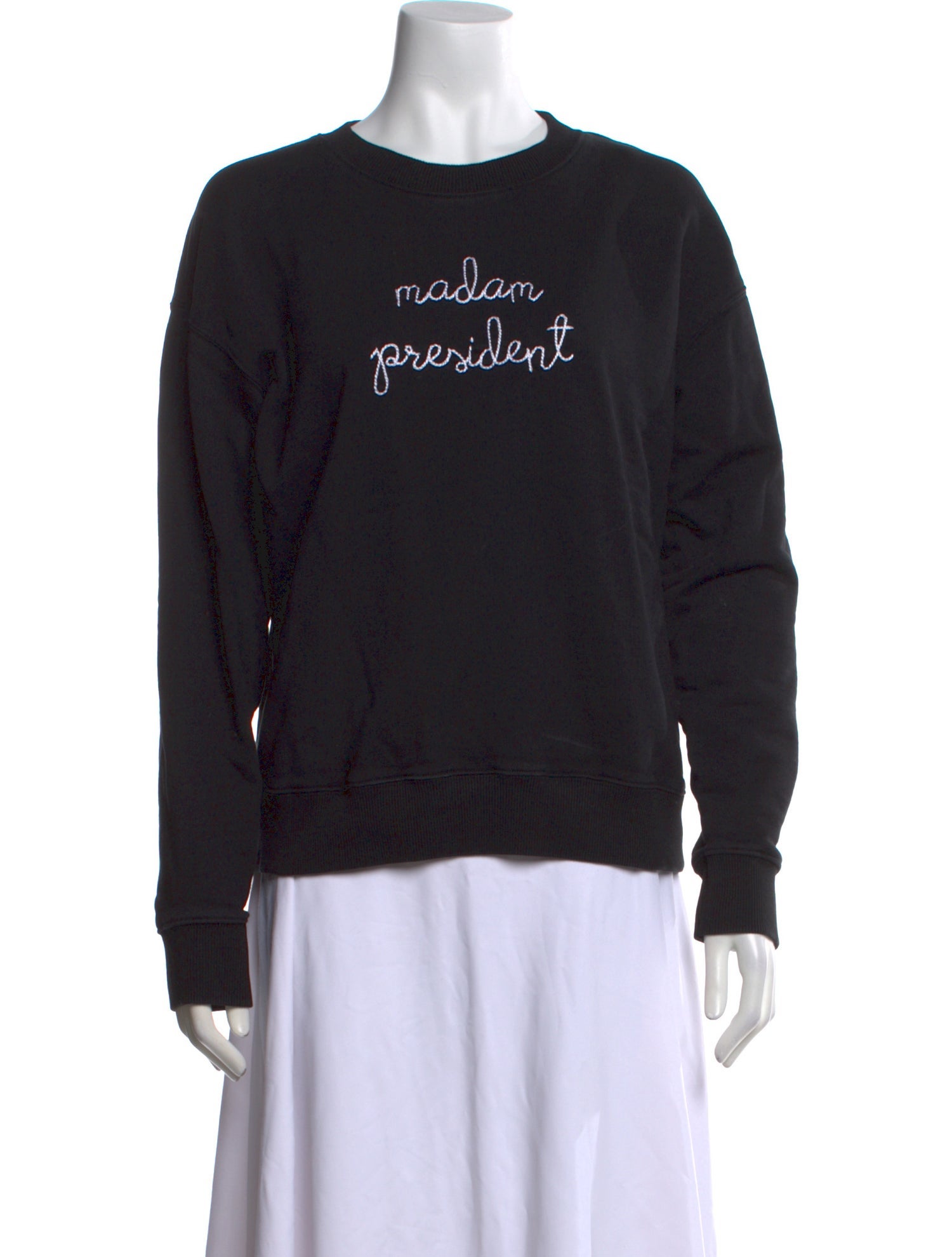 Lingua Franca Graphic Print Crew Neck Sweatshirt