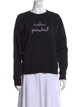 Lingua Franca Graphic Print Crew Neck Sweatshirt