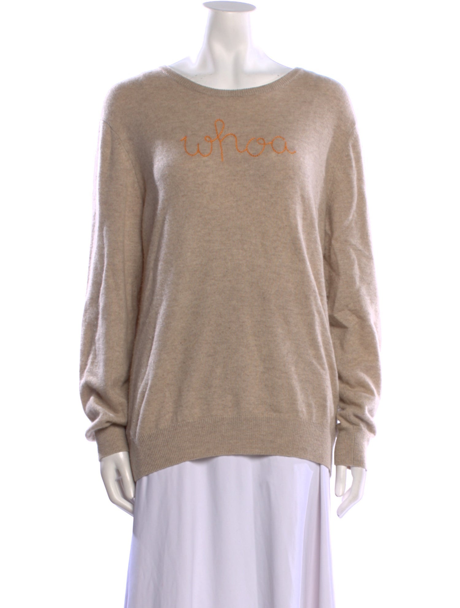 Lingua Franca Cashmere Graphic Print Sweater