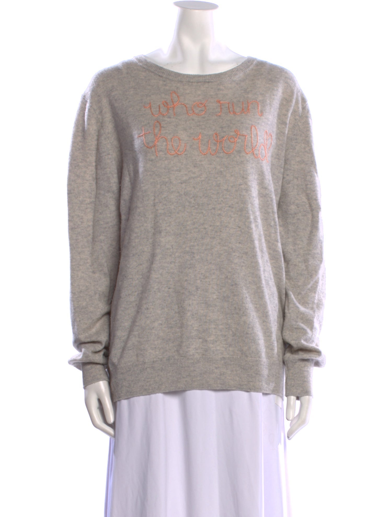 Lingua Franca Cashmere Graphic Print Sweater