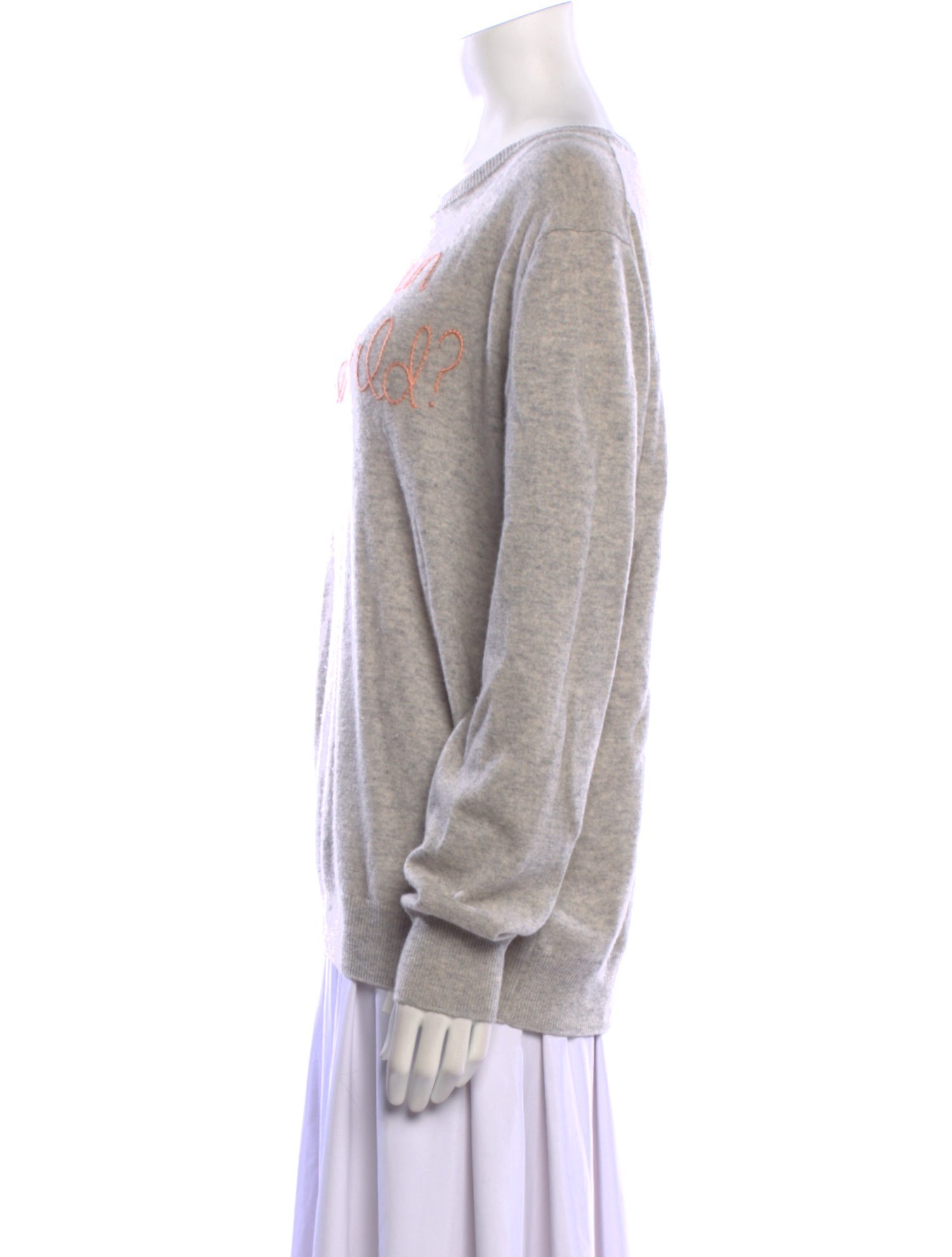 Lingua Franca Cashmere Graphic Print Sweater