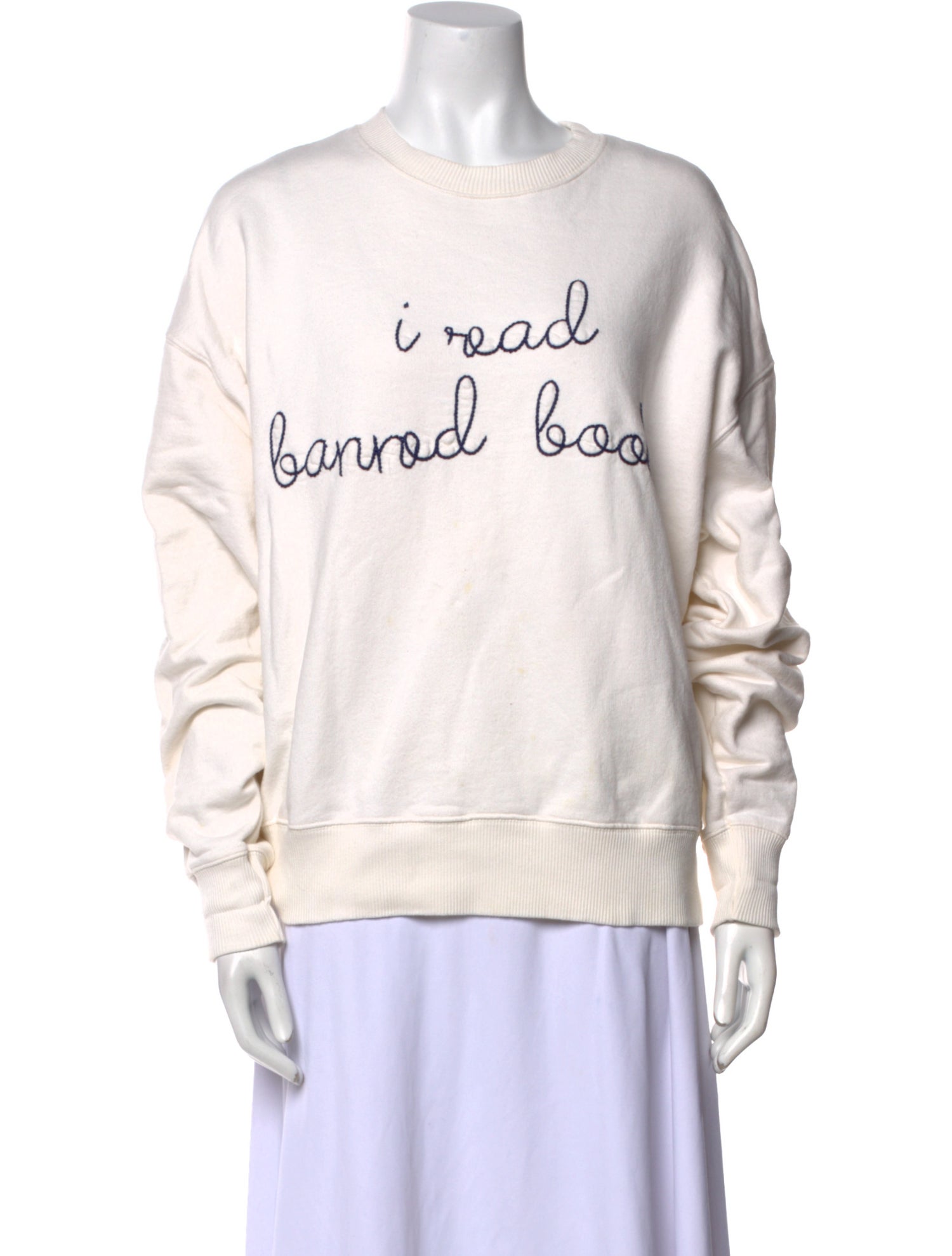 Lingua Franca Graphic Print Crew Neck Sweatshirt