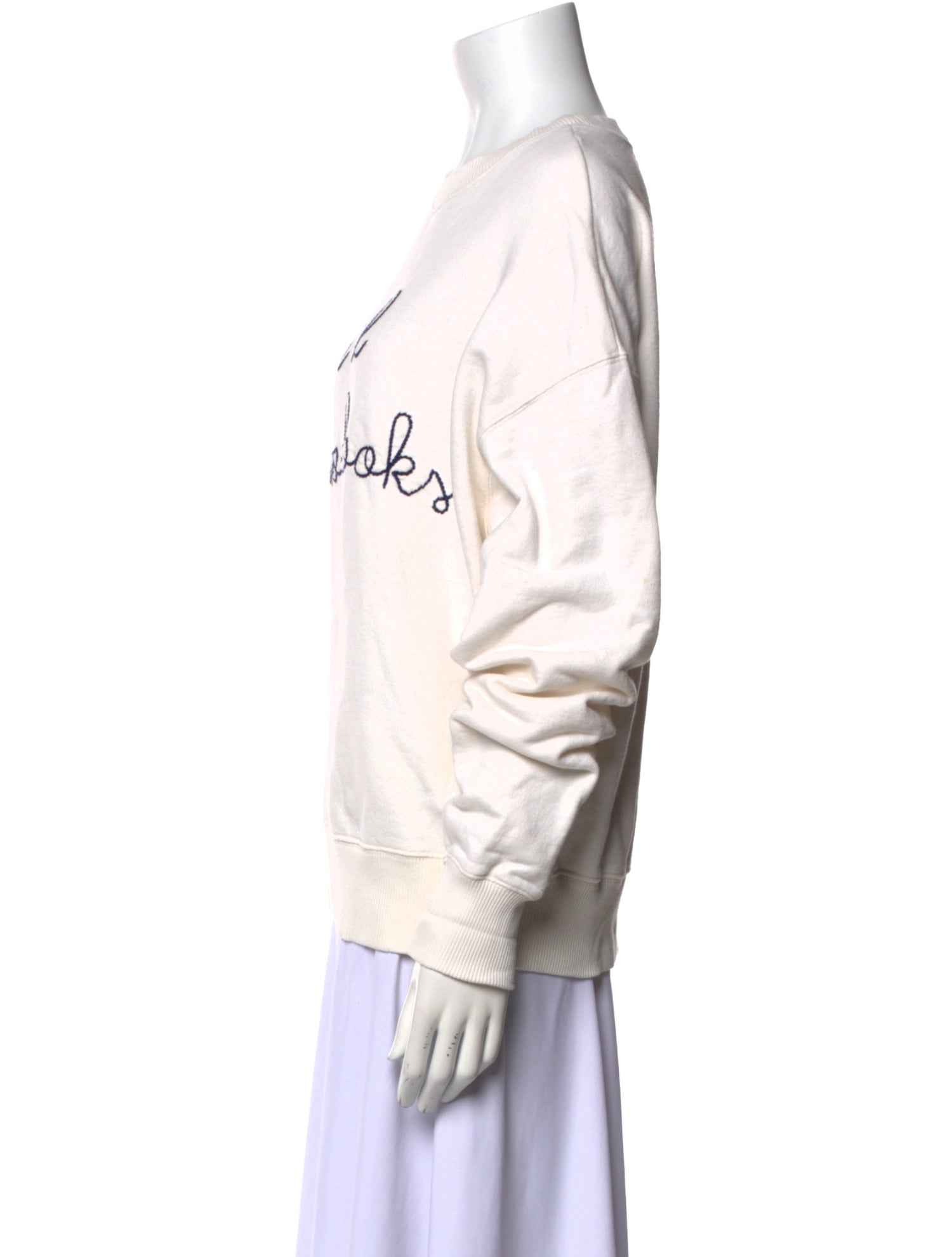 Lingua Franca Graphic Print Crew Neck Sweatshirt