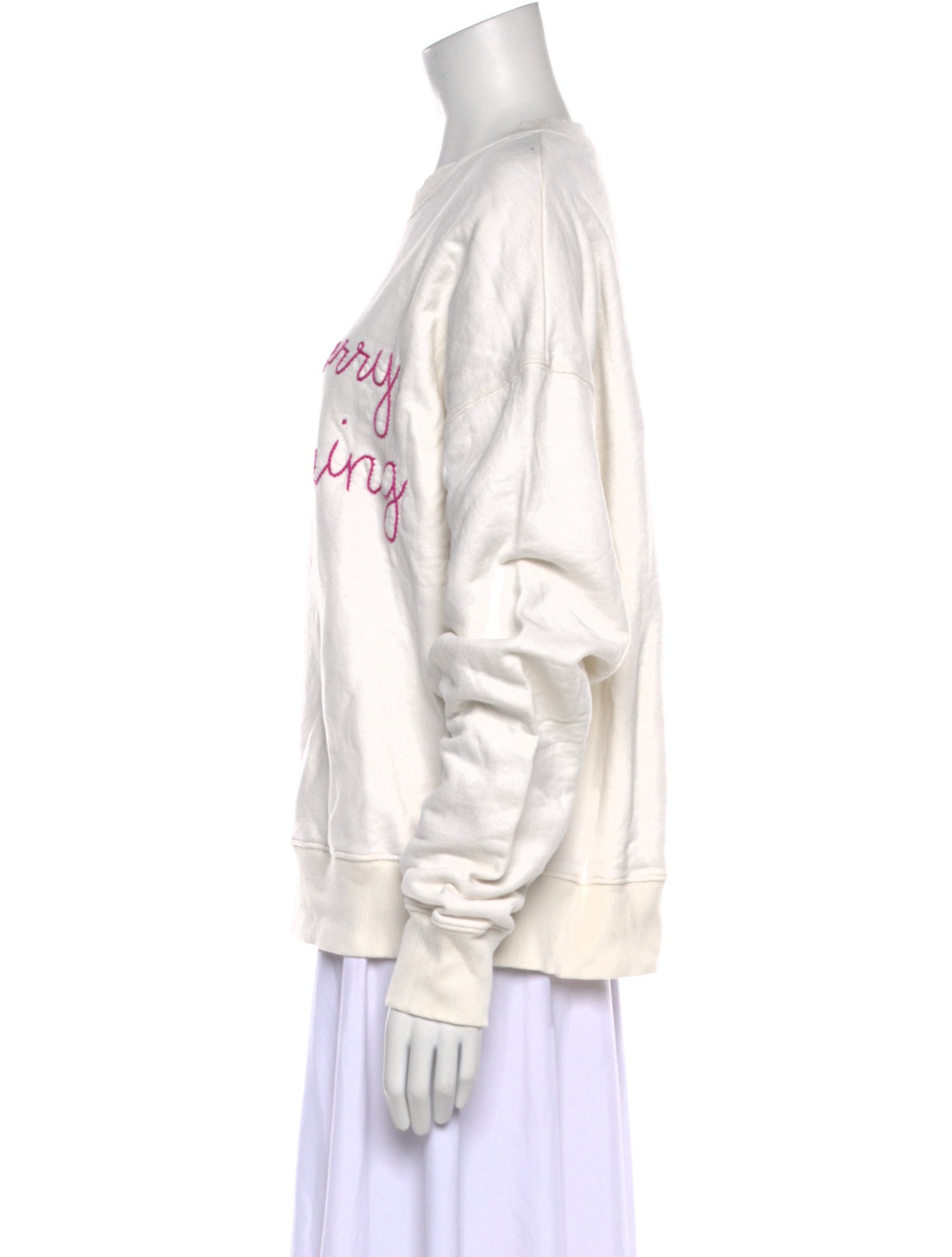 Lingua Franca Graphic Print Crew Neck Sweatshirt