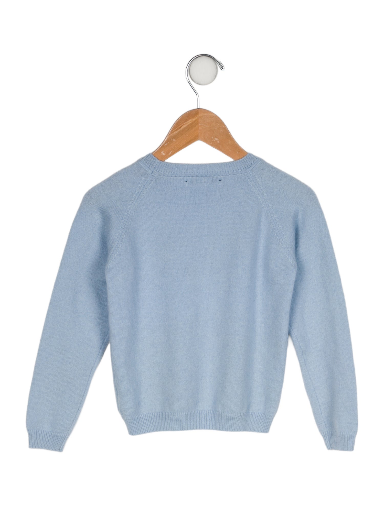 Lingua Franca Crewneck Embroidered Sweater