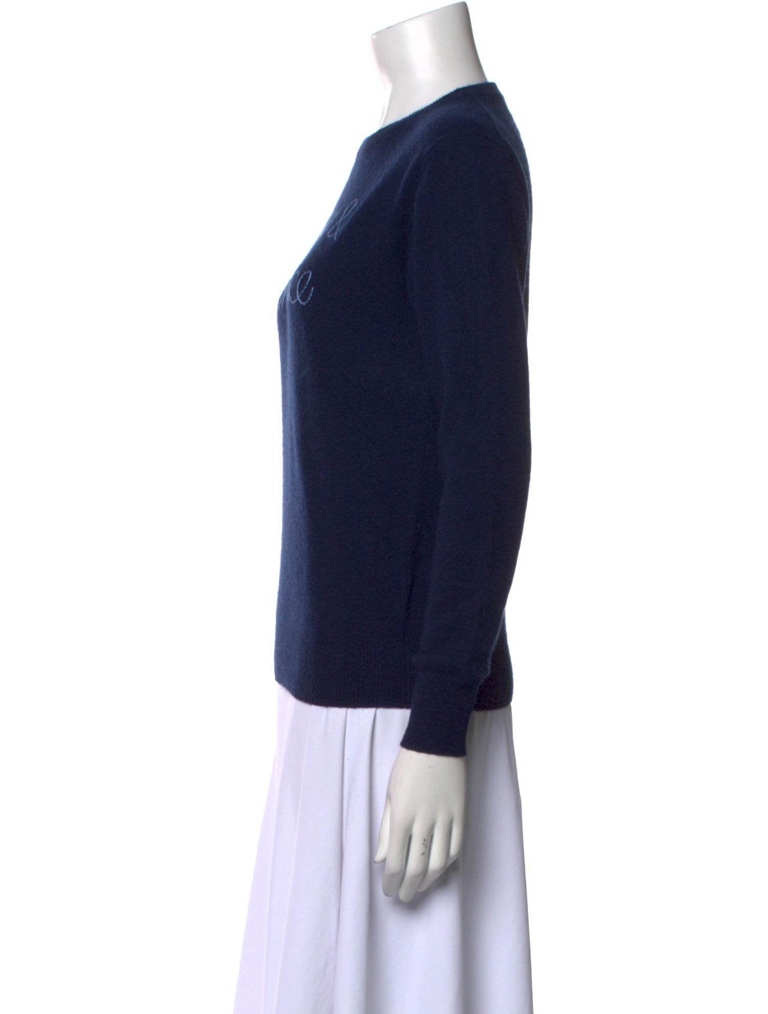 Lingua Franca Cashmere Graphic Print Sweater