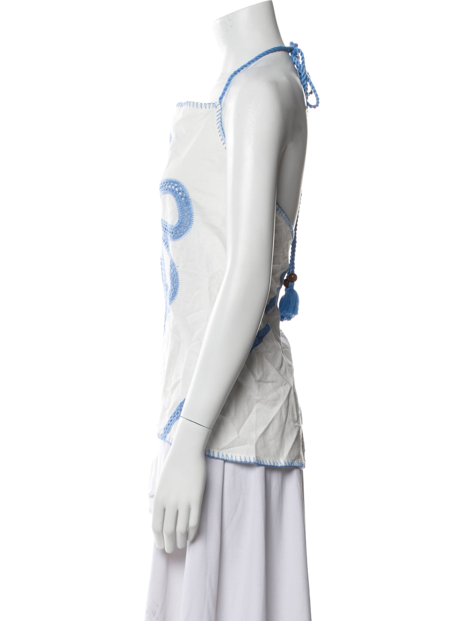 Lingua Franca Linen Graphic Print Top w/ Tags