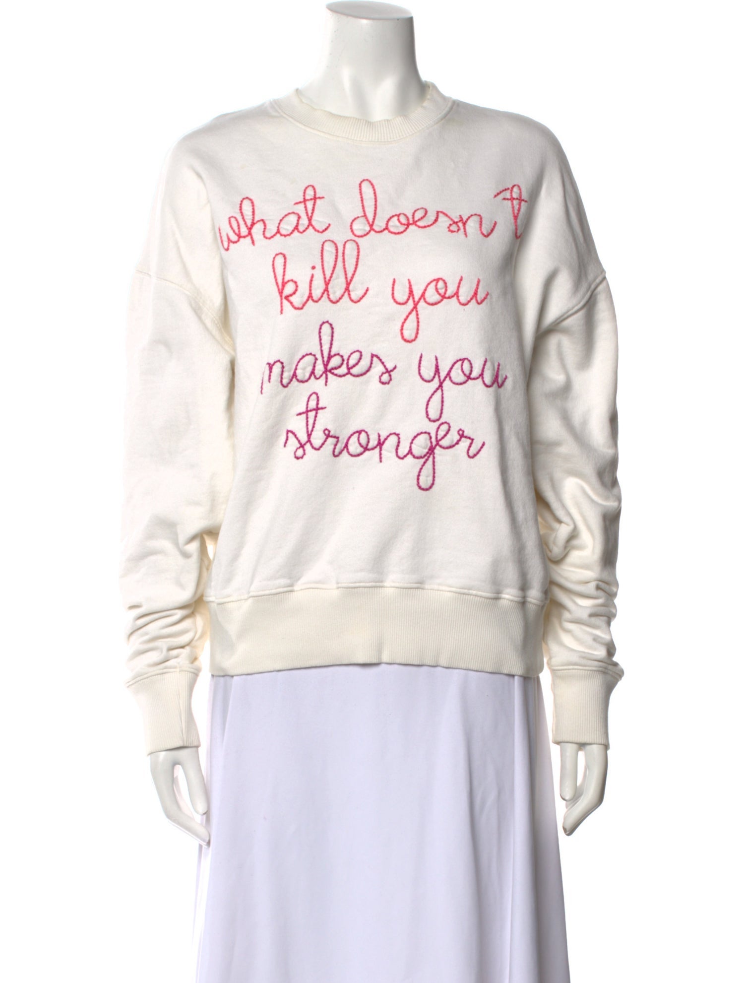 Lingua Franca Graphic Print Crew Neck Sweatshirt