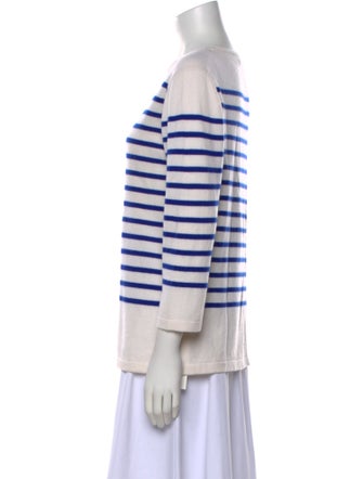 Lingua Franca Cashmere Striped Sweatshirt